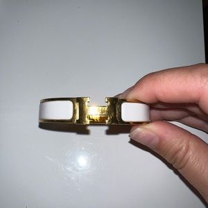 Authentic white Clic H bracelet